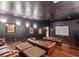 Private theater room with comfortable seating and a large projection screen at 1810 E Palm Ave # 5113, Tampa, FL 33605