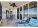 Spacious balcony featuring a table and chairs, perfect for outdoor dining at 2825 Terra Ceia Bay Blvd # 1902, Palmetto, FL 34221
