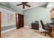 Bright home office features built-in shelving and large window at 2825 Terra Ceia Bay Blvd # 1902, Palmetto, FL 34221