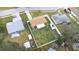 Aerial view of house and backyard, neighborhood visible at 3411 28Th E St, Bradenton, FL 34208