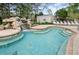 Relaxing hot tub with a small waterfall at 36750 Us Highway 19 # 21-301, Palm Harbor, FL 34684