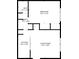 One bedroom, one bath floor plan with open living area at 3817 W Platt St # 306, Tampa, FL 33609