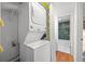 Stackable washer and dryer in convenient laundry closet at 3817 W Platt St # 306, Tampa, FL 33609