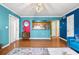 Open living room and kitchen with a stylish design at 3817 W Platt St # 306, Tampa, FL 33609