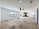 Open living space featuring a stone fireplace at 4039 Eastridge Dr, Valrico, FL 33596