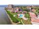 Aerial view showcasing the community's waterfront location at 6219 Palma Del Mar S Blvd # 114, St Petersburg, FL 33715