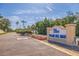 Welcoming entrance sign to the Palma Del Mar community at 6219 Palma Del Mar S Blvd # 114, St Petersburg, FL 33715