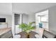 Dining room with a view of the updated kitchen at 6311 Newtown Cir # 11B1, Tampa, FL 33615