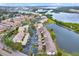 Aerial view of community near waterfront at 6363 99Th N Way # 12A, St Petersburg, FL 33708