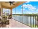Relaxing screened balcony overlooking a lake, perfect for enjoying Florida's natural beauty at 6363 99Th N Way # 12A, St Petersburg, FL 33708
