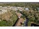 Aerial view of townhouses near a roadway at 8907 Casablanca Way, Tampa, FL 33626