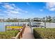 Private boat dock with lift and kayak storage at 930 Monterey Ne Pt, St Petersburg, FL 33704
