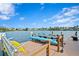 Private boat dock with kayak and paddleboard storage at 930 Monterey Ne Pt, St Petersburg, FL 33704
