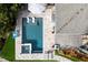 Overhead view of a luxurious pool and spa at 930 Monterey Ne Pt, St Petersburg, FL 33704