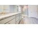 Elegant bathroom with granite vanity and glass shower at 13278 Ogden Glade Rd, Dade City, FL 33525