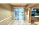 Cozy dining area with sliding glass doors leading to the backyard at 19130 Wood Sage Dr, Tampa, FL 33647