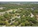 Aerial view showing lush green park with parking and walking paths at 2749 Plantain Dr, Holiday, FL 34691