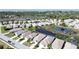 Aerial view showcasing home's location and canal-side setting at 2749 Plantain Dr, Holiday, FL 34691