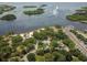 Anclote River Park's beach, parking, and boat launch are visible from above at 2749 Plantain Dr, Holiday, FL 34691