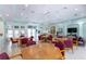 Community room featuring tables, chairs, and a TV at 2749 Plantain Dr, Holiday, FL 34691