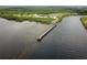 Anclote Gulf Park features a long fishing pier extending over the water at 2749 Plantain Dr, Holiday, FL 34691