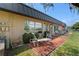 Private patio with seating area, overlooking a tranquil view at 4366 Summersun Dr, New Port Richey, FL 34652