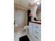 Clean bathroom, featuring marble shower and vanity at 4455 Duhme Rd # 304, St Petersburg, FL 33708