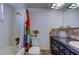 Clean bathroom with shower/tub combo and dark vanity at 4455 Duhme Rd # 304, St Petersburg, FL 33708