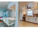 Modern kitchen with stainless steel appliances and white cabinets at 4455 Duhme Rd # 304, St Petersburg, FL 33708