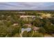 Aerial view of single-Gathering home with surrounding neighborhood at 531 Garrard Dr, Temple Terrace, FL 33617