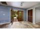 Bright entryway with tile flooring and a view to backyard at 531 Garrard Dr, Temple Terrace, FL 33617