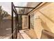 Bright screened patio with access to backyard and open door at 531 Garrard Dr, Temple Terrace, FL 33617