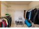Large walk-in closet with ample hanging space and shelving at 531 Garrard Dr, Temple Terrace, FL 33617