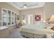 Bright bedroom with carpeted floors and a ceiling fan at 6114 Kingbird Manor Dr, Lithia, FL 33547