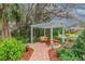 Relaxing patio with pergola and comfortable seating area at 6114 Kingbird Manor Dr, Lithia, FL 33547
