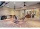 Lush backyard oasis with a screened pool and spa at 6114 Kingbird Manor Dr, Lithia, FL 33547