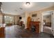 Spacious living room with wood floors and views to backyard at 823 Scenic Heights Dr, Brandon, FL 33511