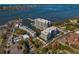 Aerial view showing modern condo building near waterfront at 920 N Osceola Ave # 507, Clearwater, FL 33755