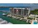 Luxury condo building with waterfront views and private boat slips at 920 N Osceola Ave # 507, Clearwater, FL 33755