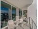 Outdoor balcony featuring comfortable seating and city views at 920 N Osceola Ave # 507, Clearwater, FL 33755
