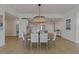 Bright dining room with chandelier and hardwood floors at 920 N Osceola Ave # 507, Clearwater, FL 33755