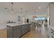 Open concept kitchen with island and dining area at 920 N Osceola Ave # 507, Clearwater, FL 33755