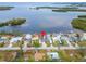 Aerial view showing home's location in waterfront community at 1022 Canal St, Ruskin, FL 33570