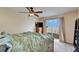 Bedroom with water views and private balcony at 1022 Canal St, Ruskin, FL 33570