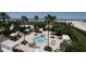 Resort-style pool area with beach access at 1180 Gulf Blvd # 1603, Clearwater Beach, FL 33767
