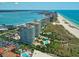 Expansive aerial view of beachside community at 1180 Gulf Blvd # 1603, Clearwater Beach, FL 33767