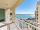 Private balcony boasting panoramic water views at 1180 Gulf Blvd # 1603, Clearwater Beach, FL 33767