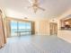 Spacious living room with ocean view and new flooring at 1180 Gulf Blvd # 1603, Clearwater Beach, FL 33767
