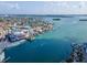 Aerial view of coastal town and waterway at 12482 Capri N Cir # 4, Treasure Island, FL 33706