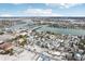 Aerial view of neighborhood near waterfront at 126 90Th Ave, Treasure Island, FL 33706
